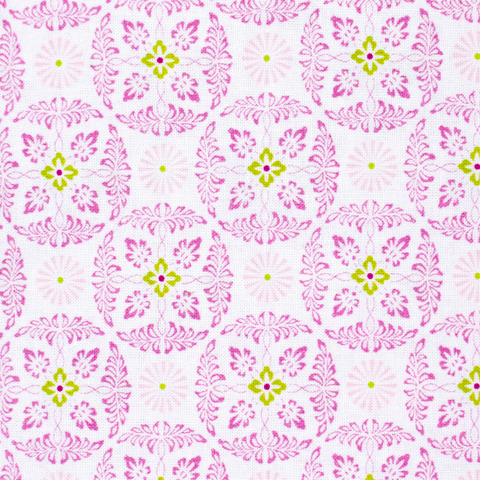 Fabric Gutermann X Birch Summer Loft Medallion 110cm X 10Mt 100% Co Rose Pink-372
