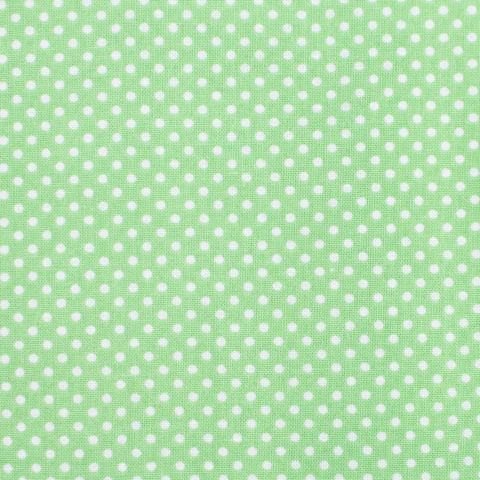 Fabric Gutermann X Birch Summer Loft Pindot 110cm X 10Mt 100% Co Soft Green-152