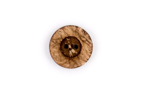 HEMLINE BUTTONS - Novelty Line Button Type 54 3PCS - brown