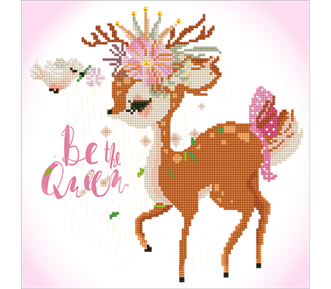 Diamond Dotz Be The Queen - 35 x 35cm (13.8x13.8in)