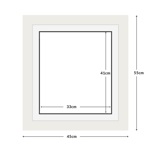 DIAMOND DOTZ - Aperture:33 X 41Cm White/White