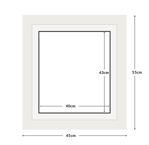 DIAMOND DOTZ - Aperture:40 X 43Cm White/White