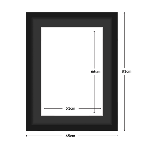DIAMOND DOTZ - Aperture:51 X 66Cm Black/Black