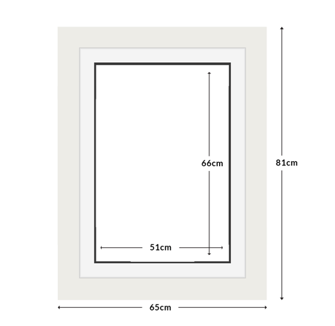 DIAMOND DOTZ - Aperture:51 X 66Cm White/White