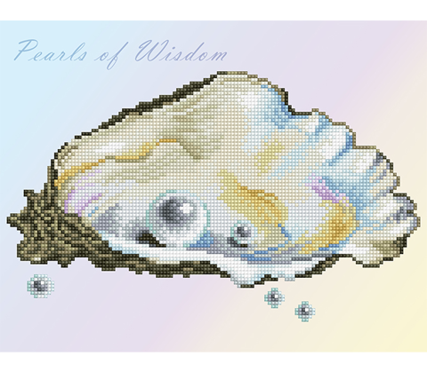 DIAMOND DOTZ - Pearls Of Wisdom - 35.7 x 27.7cm (14 x 10.9in)