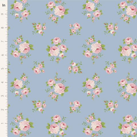 Tilda - Sunday Brunch - Millie Floral - Blue Sky