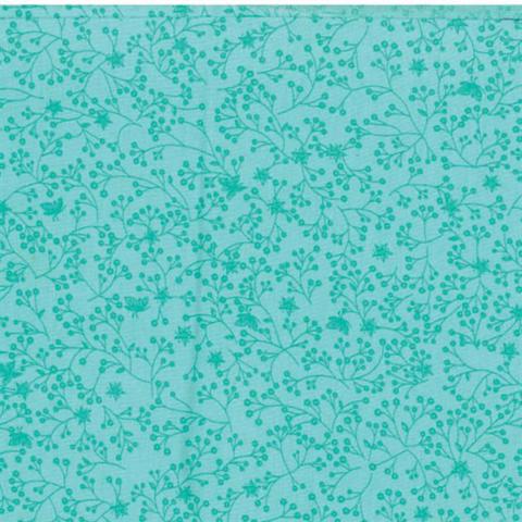 TRIPLE S - Flutter Quilt Backing Fabric - 280Cm Width Printed - aqua blue
