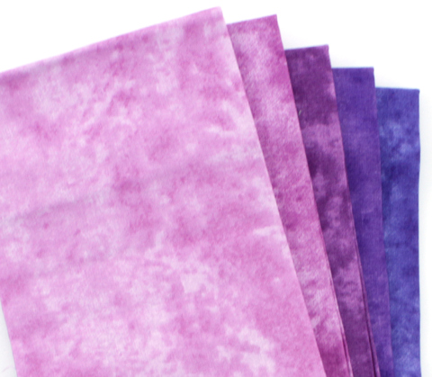 Sew Easy Fat Quarter 5pc Pack - Purple