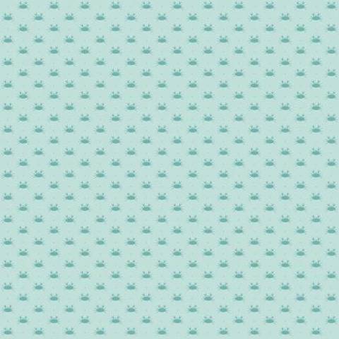 Riley Blake Printed Cotton - Crabs Aqua 112cm