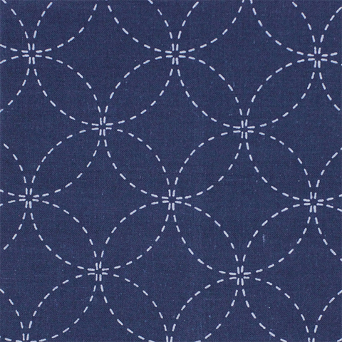 Sashiko Navy Cloth - Rings