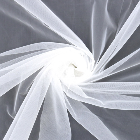 SEW EASY FABRIC - Bridal Tulle Nylon 160cm width - white 2