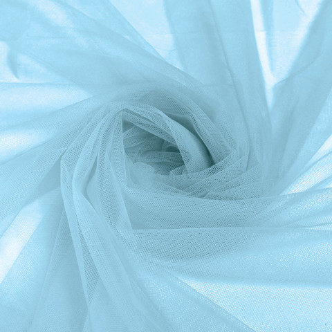 SEW EASY FABRIC - Costume Tulle Polyester 160cm width - sky blue 232 23 gsm