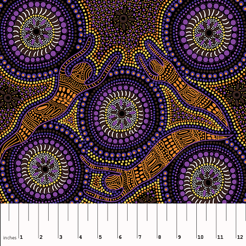 M&S Textiles Australia - Winter Spirits Purple