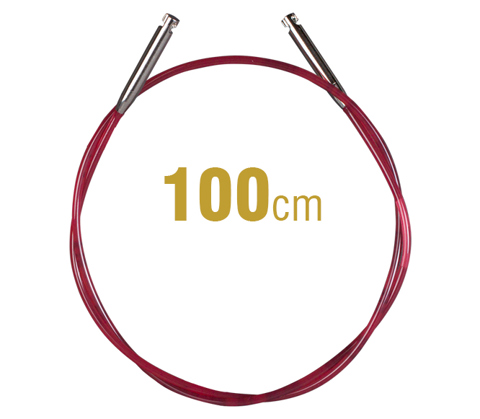 ADDI Circular Needle Cord For Addi-Click System - lifeline insertion red cord 100cm