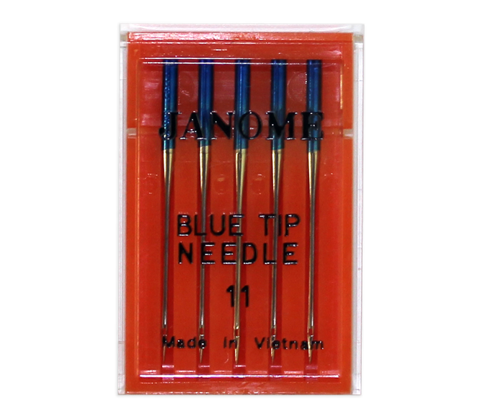 Janome accessories-Blue Tip Needle - Size 11 (for embroidery and light fabric)