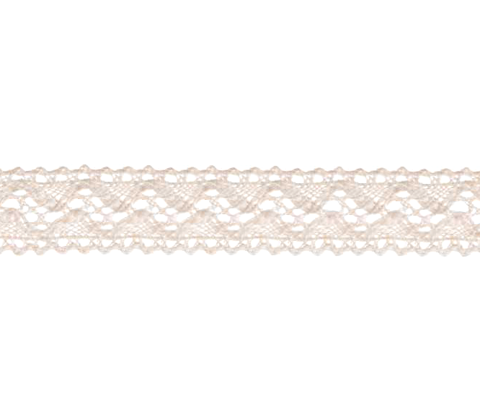 Bowtique Cotton Lace Ribbon 15mm x 5m Cream