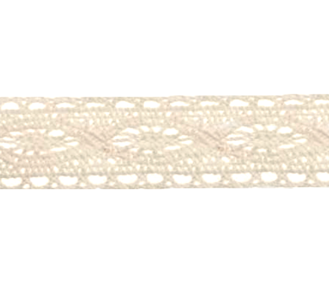 Bowtique Cotton Lace Ribbon 20mm x 5m Cream