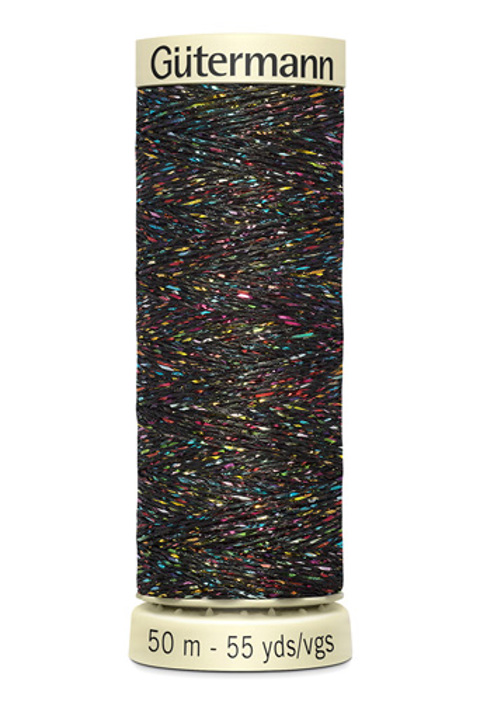 GUTERMANN - Thread Metallic 50M - 71 black multi