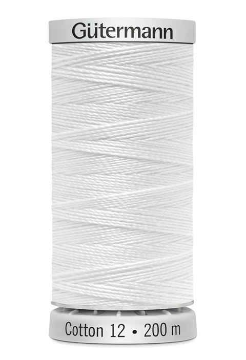 GUTERMANN - Thread Cotton 12 200M Sulky Machine Embroidery - 1001