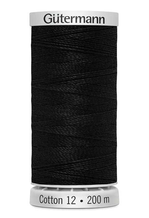 GUTERMANN - Thread Cotton 12 200M Sulky Machine Embroidery - 1005