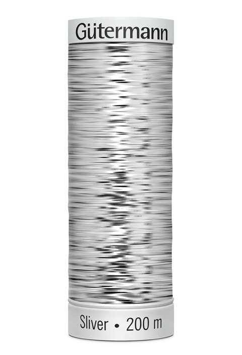 GUTERMANN - Thread Sliver 200M Metal Effect Sulky Machine Emb. - 8001