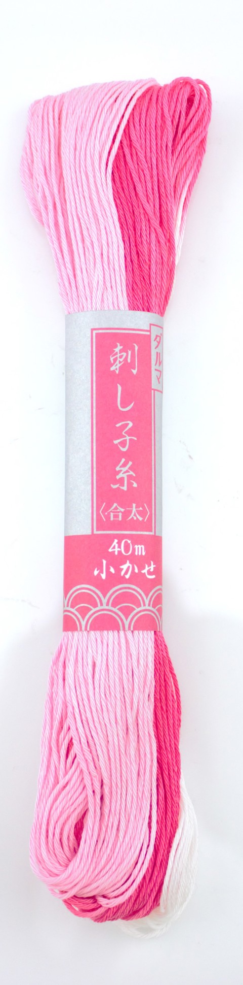 DARUMA SASHIKO THREAD 40M RED TO WHITE 51