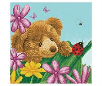 DIAMOND DOTZ - Honey Pot Bear Hide And  Seek - 30.50 x 30.50cm