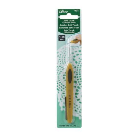 CLOVER - Soft Touch Steel Crochet Hook 1.50mm